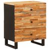 vidaXL Gabinete de Cama com gaveta Castanho 50 x 33 x 62 cm