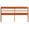 vidaXL Cabeceira com prateleiras 120 cm pinho maciço castanho-mel