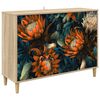 vidaXL Buffet LOCHEM Sonoma 102 x 33 x 75 cm Derivados de Madeira