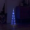 vidaXL Pirâmide de iluminação decorativa com LEDs acrílico 60 cm azul