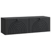 vidaXL Gabinete de TV de Parede Preto 98 x 31 x 30 cm