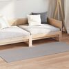 vidaXL Tapetes de &aacute;rea HUARTE Creme e Taupe 200 x 80 cm Poli&eacute;ster