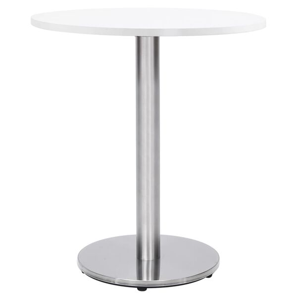 vidaXL Perna para mesa de bistr&ocirc; &Oslash;45x72 cm a&ccedil;o inoxid&aacute;vel prateado