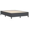 vidaXL Cama Box Cinza Escuro 140 x 200 cm Tecido de Veludo Cotele