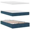 vidaXL Estrutura cama otomana colch&otilde;es 120x200cm veludo azul escuro