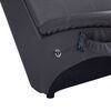 vidaXL Chaise longue de massagem c/ almofada couro artificial cinzento