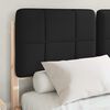 vidaXL Estrutura de Cama com Cabeceira Estofada Preto 120 x 200 cm