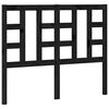 vidaXL Cabeceira de cama 126x4x100 cm pinho maci&ccedil;o preto