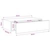 vidaXL Prateleira de parede com gaveta MDF 40x23,5x10 cm branco