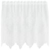 vidaXL Cortina de Renda Branco 100 x 150 cm Poli&eacute;ster