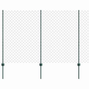 vidaXL Cerca de Cadeia com Poste 25 x 1,5 m (L x A)
