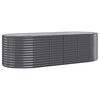 vidaXL Canteiro elevado jardim 249x100x68 a&ccedil;o galvanizado antracite