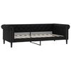 vidaXL Sof&aacute;-cama 90x190 cm couro artificial preto
