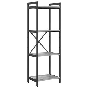 vidaXL Estante 40 x 30 x 119 cm Derivados de Madeira Sonoma cinzento