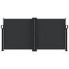 vidaXL Toldo lateral retr&aacute;til 120x600 cm preto