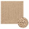 vidaXL Tapete ZIZUR 120x120 cm aspeto de juta interior e exterior
