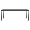 vidaXL 9 pcs conjunto de jantar para jardim preto