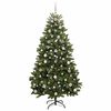 vidaXL &Aacute;rvore de Natal Artificial Verde 180 cm PVC e Metal