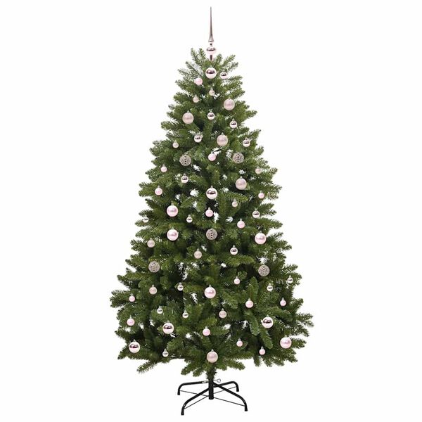 vidaXL &Aacute;rvore de Natal Artificial Verde 180 cm PVC e Metal