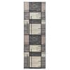 vidaXL Passadeira LESAKA Castanho 80 x 350 cm Veludo Diamante