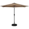 vidaXL Parasol de Jardim com Luzes LED e Base 3 x 3 m Poli&eacute;ster