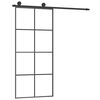 vidaXL Porta deslizante c/ conj. ferragens 90x205cm vidro ESG/alum&iacute;nio