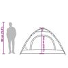 vidaXL Tenda de campismo para 3 pessoas libertação rápida azul