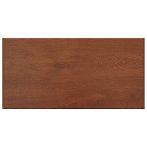 vidaXL Soleira de Janela Madeira Marrom 60 x 45 x 4,5 cm PVC