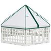 vidaXL Playpen para C&atilde;es com 6 Pain&eacute;is 122 x 106,5 x 82 cm Pl&aacute;stico