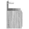 vidaXL Mesa de cabeceira com 2 gavetas cinza Sonoma 40x36,5x62 cm