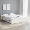 vidaXL Estrutura de cama king 150x200 cm madeira maci&ccedil;a branco