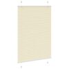 vidaXL Creme Plissada Cega 95x100 cm Largura Tecido 94,4 cm Poli&eacute;ster
