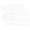vidaXL Azulejo Subterr&acirc;neo 20 pcs Branco 29 x 21 cm Poliuretano e PET