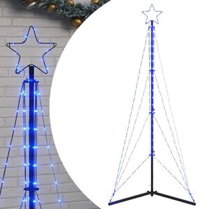 vidaXL LED &Aacute;rvore de Natal 363 LEDs Azul 182 cm