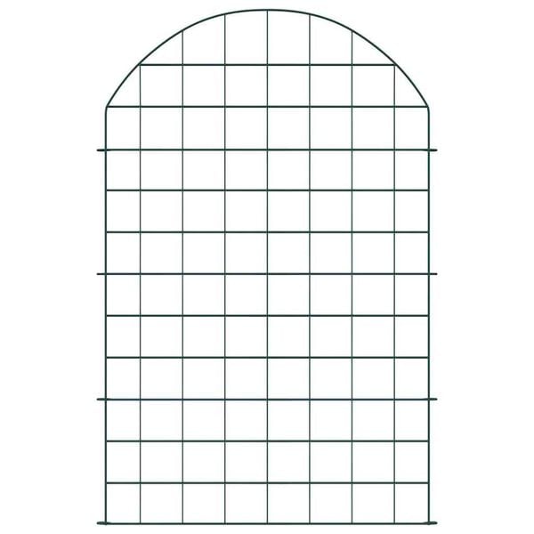 vidaXL Conjunto de Cerca para Lago 8 pcs Verde 50 x 80 cm A&ccedil;o