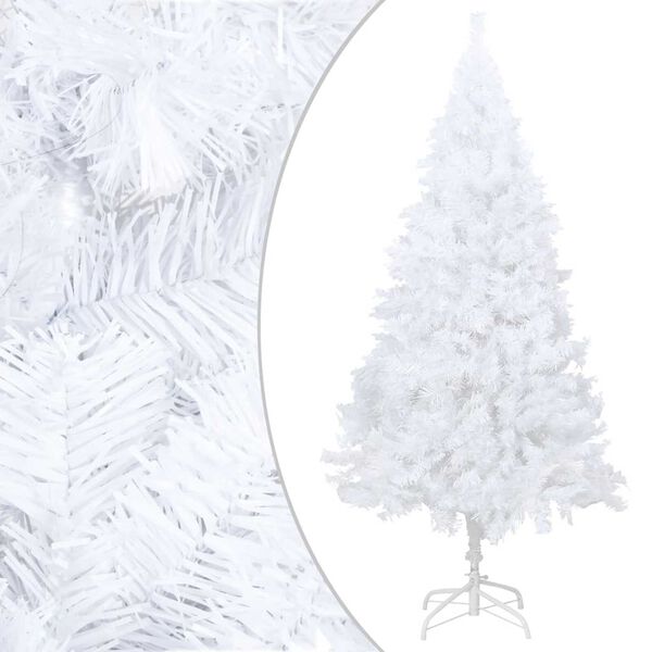 vidaXL &Aacute;rvore Natal artificial pr&eacute;-iluminada c/ bolas branco