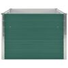 vidaXL Canteiro de jardim elevado 160x80x45 cm aço galvanizado verde