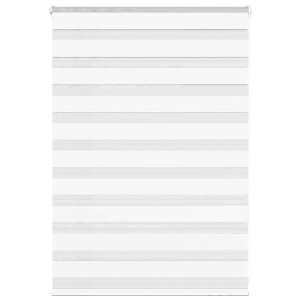 vidaXL Cortina de zebra 100x100 cm largura do tecido 95,9 cm poliéster