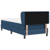 vidaXL Cama Box com colch&atilde;o com cabeceira Azul 90 x 200 cm tecido