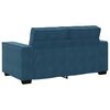 vidaXL Sof&aacute; de 2 lugares veludo 160x78x84 cm azul