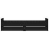 vidaXL Estrutura de cama com gavetas 90x190 cm preto