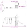 vidaXL Conjunto de brincar para exterior madeira de pinho impregnada