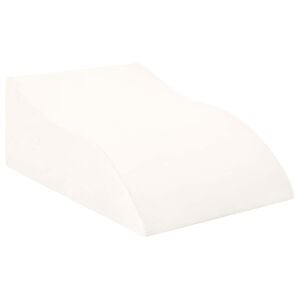vidaXL Travesseiro para as Pernas 68 x 41 x 24 cm Espuma PU Branco