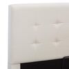 vidaXL Cama hidr&aacute;ulica c/ arruma&ccedil;&atilde;o 120x200cm couro artificial branco