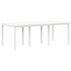 vidaXL Conjunto de Jantar para Jardim 9 pcs Branco Rattan Polt