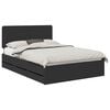 vidaXL Estrutura da Cama Preto 140 x 200 cm Madeira de Engenharia
