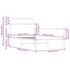 vidaXL Estrutura cama s/ colch&atilde;o derivados de madeira carvalho sonoma