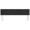 vidaXL Cabeceira de cama 2 pcs veludo 100x5x78/88 cm preto