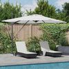 vidaXL Parasol Roma Bege 286 x 285 x 270 cm Alumínio e Poliéster