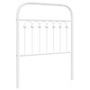 vidaXL Cabeceira de substitui&ccedil;&atilde;o 75 cm metal branco